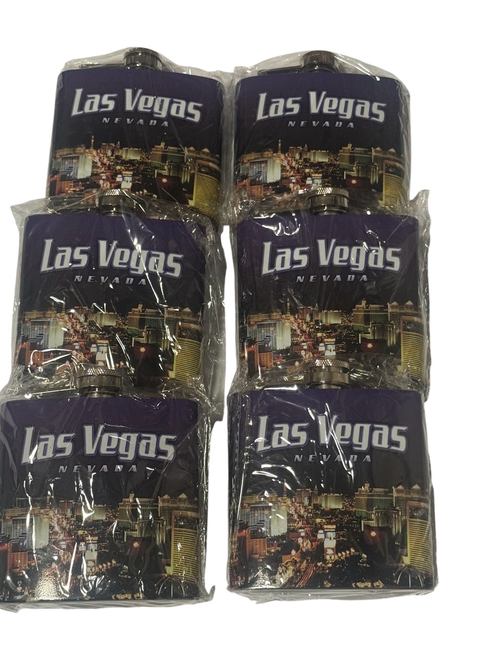 Las Vegas!! Nevada Purple Can Coolers - Set of 6